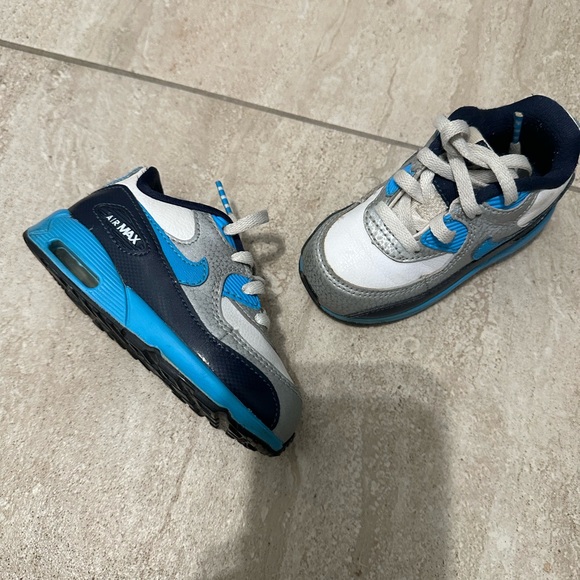 Nike Air Max Kids Shoes - Blue and Gray - Picture 2 of 3